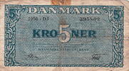 Denmark 5 Kroner P.35g -