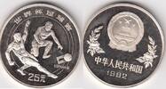 China(People`s Rep.) 25 Yuan SOCCER 82 KM.59 -