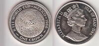 Isle of Man 1 Crown SOCCER 86 KM.164B -