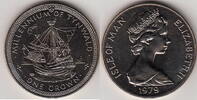 Isle of Man 1 Crown COG SHIP KM.48 -