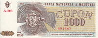 Moldova 1.000 Cupon P.3 -