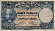 Albania 20 Franka Ari P.3a -