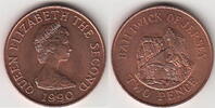 Jersey 2 PENCE ST.HELIER KM.55 -