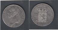 Netherlands 2 1/2 Gulden WILLEM II KM.69. -