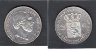 Netherlands 2 1/2 Gulden WILLEM III KM.82 -