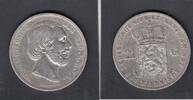 Netherlands 2 1/2 Gulden WILLEM III KM.82... -