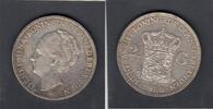 Netherlands 2 1/2 Gulden WILHELMINA KM.165 -
