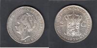 Netherlands 2 1/2 Gulden WILHELMINA KM.165.. -