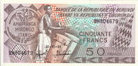 Burundi 50 Francs P.28c -