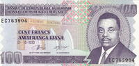Burundi 100 Francs P.37 -