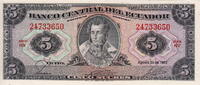 Ecuador 5 Sucres P.108b -