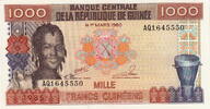 Guinea 1.000 Francs P.32a -