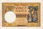 Madagascar 20 Francs P.37 -