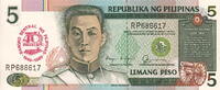 Philippines 5 Piso P.177a -