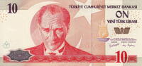 Turkey 10 Lira P.218 -