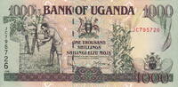 Uganda 1.000 Shillings 1998 P.36 unz 7,50 EUR  plus 5,50 EUR verzending