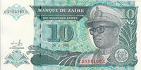 Zaire Rep. 10 Zaires P.55 -