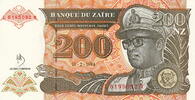 Zaire Rep. 200 Zaires P.61 -