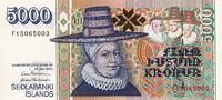 Iceland 5.000 Kronur P.60 -