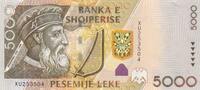 Albania 5.000 Leke P.75b -