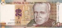 Peru P.183 20 Soles 2009 unz