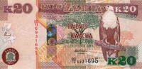 Zambia 20 Kwacha P.52a -