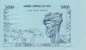 Mali 5.000 Francs Front Proof P.14P -
