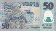 Nigeria 50 Naira(plastic) P.40c -