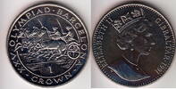 Gibraltar KM.67 1 Crown S-OLYMPIC 92 HORSES 1991 unz