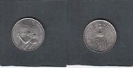 India 50 Paisa FLAG KM.60 -