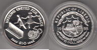 Liberia 10 Dollar 50 Th. UNITED NATIONS KM.194 -