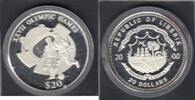 Liberia 20 Dollars S-OLYMPIC SIDNEY SOCCER KM.5001 -