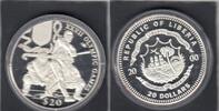 Liberia 20 Dollars S-OLYMPIC SIDNEY BASEBALL KM.5002 -