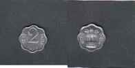 India 2 Paise KM.13.6, -