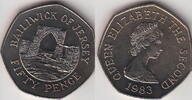 Jersey 50 Pence CASTLE KM.58.1. -