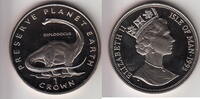 Isle of Man 1 Crown DIPLODOCUS KM.358 -