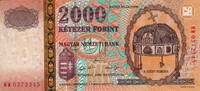 Hungary 2.000 Forint P.186 -