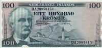 Iceland 100 Kronur P.44 -