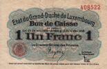 Luxembourg 1 Franc P.27 -