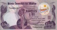 Malta 5 Liri P.35a -