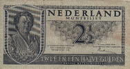 Netherlands M.16-1A 2 1/2 Gulden(AV14.1B)(P.73) 1949 VF