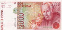 Spain 2.000 Pesetas P.162 -