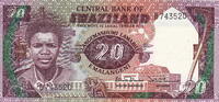 Swaziland 20 Emalangeni P.12a -