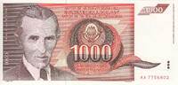 Yugoslavia 1.000 Dinara P.107 -