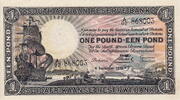 South Africa 1 Pound 1939 P.84e XF