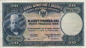 Albania 20 Franka Ari P.3a -