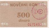 Bosnia-Herzegowina 500 Dinar P.49c -