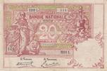 Belgium 20 Francs 20-10-19 tear P.67, -