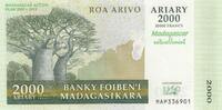 Madagascar 2.000 Ariary 2007 P.93 unz 8,50 EUR  plus 5,50 EUR verzending
