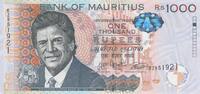 Mauritius P.63d 1.000 Rupees 2017 unz